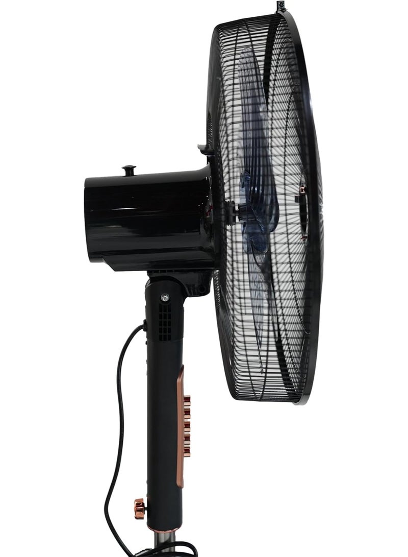 VENUS 16" STAND FAN - 6 ERGONOMIC BLADES, 4 OPERATING SPEEDS,90° ROTATION, 30° TILT & OSCILLATION,  CHILD SAFETY GRILL, 1.25M ADJUSTABLE HEIGHT, ROUND FIXED BASE - Image 3